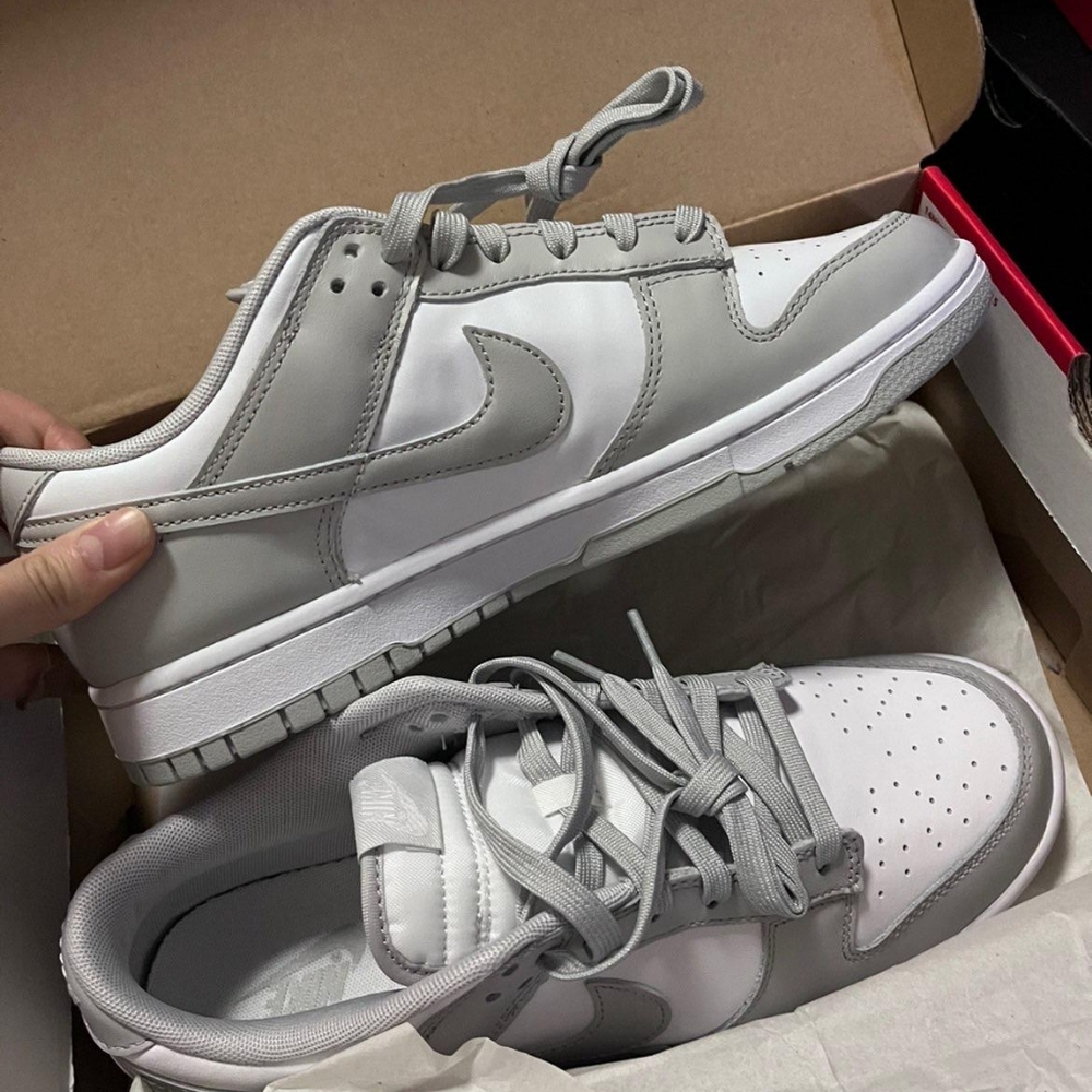 Gray Nike Dunk Casual Shoes, Men's Sneakers - Picture 4 of 4